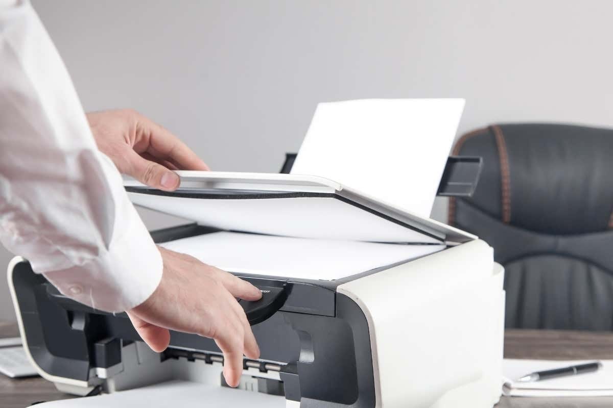 Scanning documents on a printer